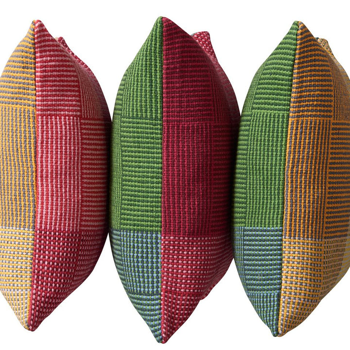 NAPPING YELLOW & PETROL - CUSHION COVER-4