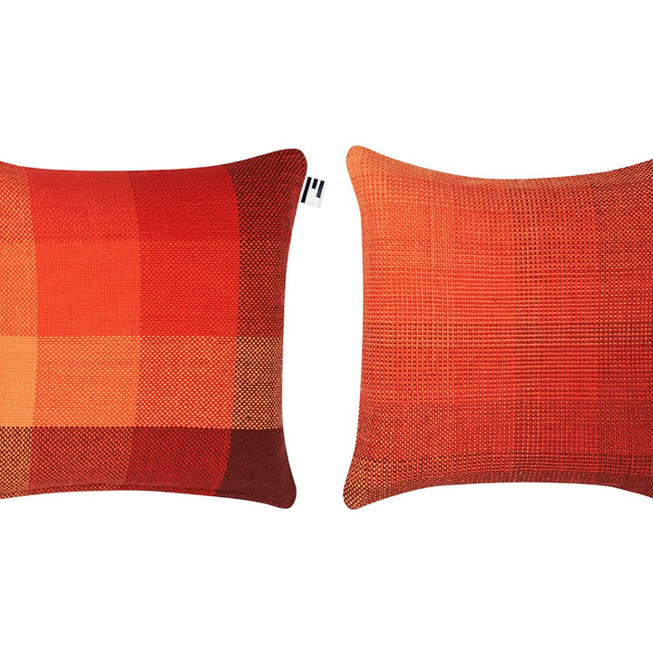 GRADIENT & SQUARES RED - CUSHION COVER-0