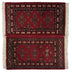 Bokhara Handknotted Persian Plum Woolen Mat-0