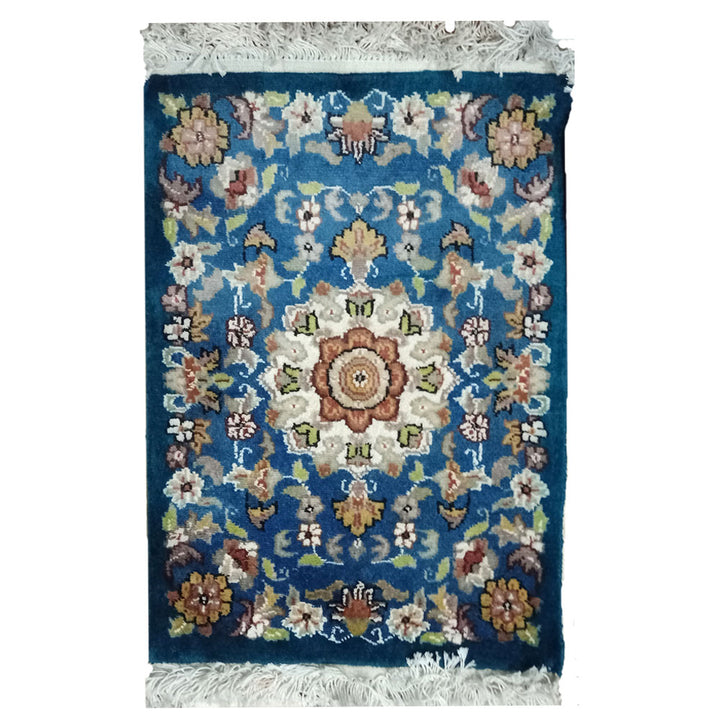 Persian Bokhara Handmade Peppermint Woolen Rug-1