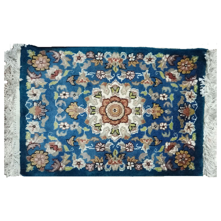 Persian Bokhara Handmade Peppermint Woolen Rug-0